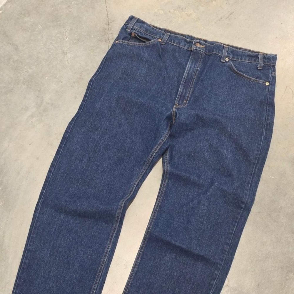 Vintage 90s 00s Levi's Orange Tab 505 blue denim jeans Size 42"